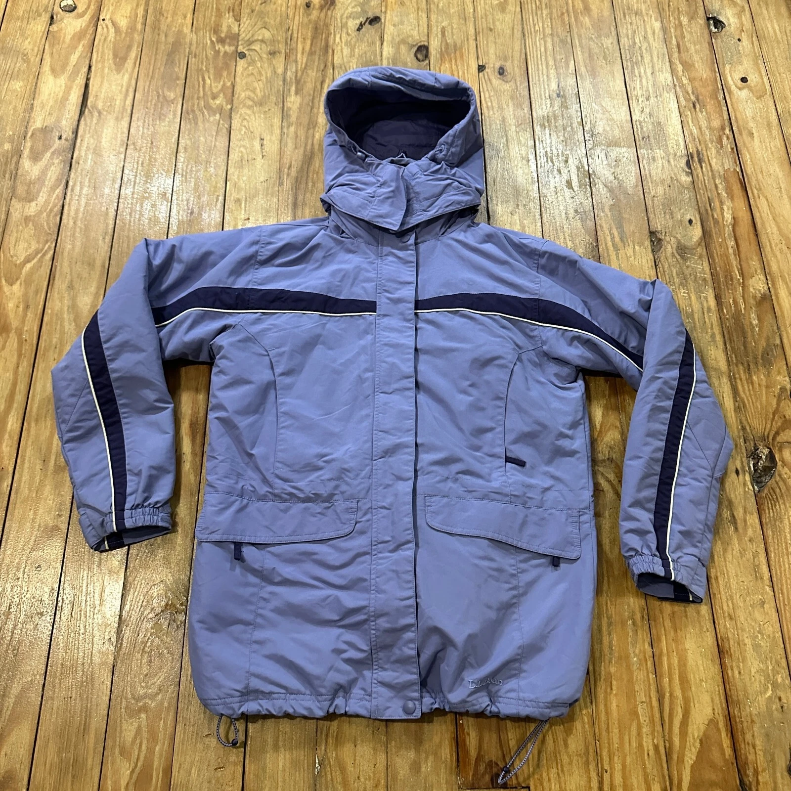 Vintage LL Bean 3 In 1 Jacket Women Small Purple Ski Fleece Coat OCYF3 Complete