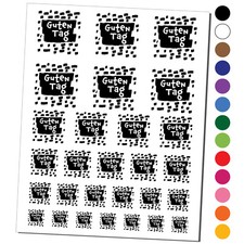 Guten Tag Hello German Doodle Temporary Tattoo Water Resistant Set