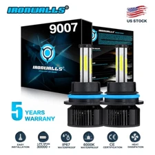 IRONWALLS 9007 Hi/Lo LED Headlight Bulbs for Ford F-150 F-250 F-350 Super Duty