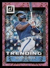 Adolis Garcia 2022 Donruss #T-9 Trending Pink Fireworks Texas Rangers