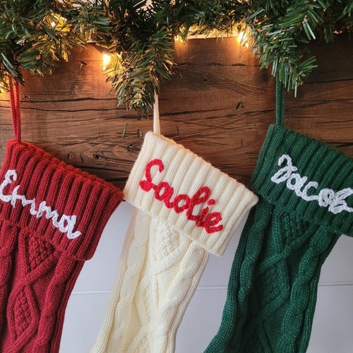 Medias de Navidad Personalizadas - Nombre Personalizado Familia Navidad Medias Xm D1N1 - Imagen 11 de 20