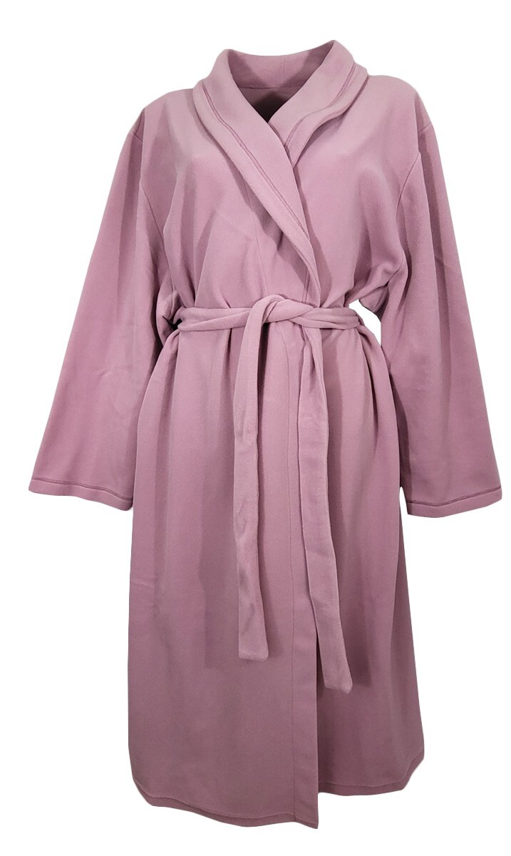 Vestaglia Invernale Donna in pile incrociata sciallata con cintura