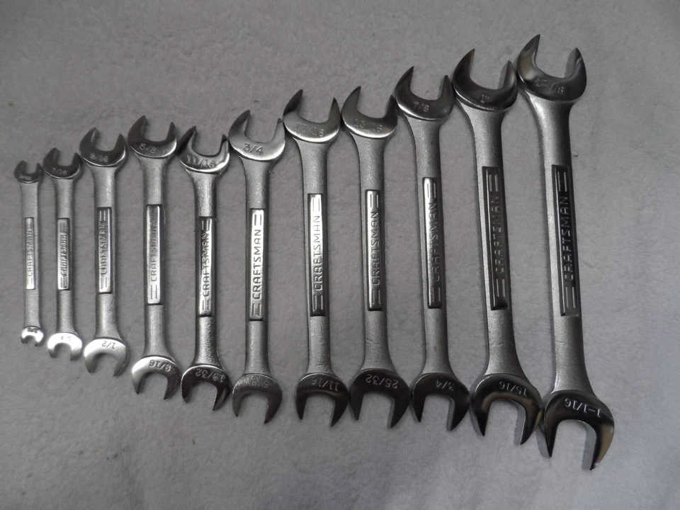 Craftsman SAE Open End Wrench Set A-AD A-AE etc (1/4" to 1-1/8") - 11 pcs - Image 2 of 4