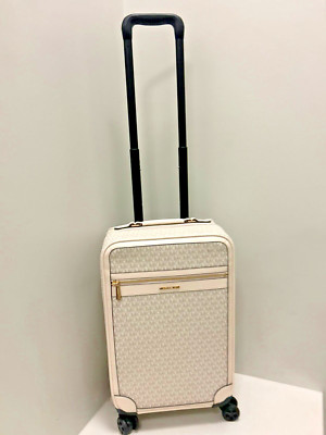 Michael Kors Logo Rolling Travel Trolley Suitcase Carry On Bag Vacation Trip MK