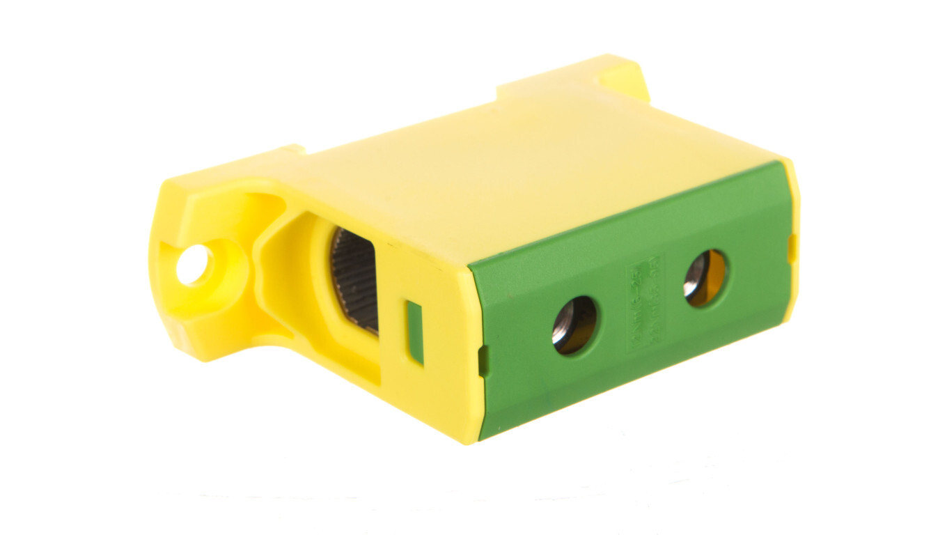 Single-track terminal block 6-95mm2 yellow-green EURO OTL 95 1xAl / Cu 60 /T2UK