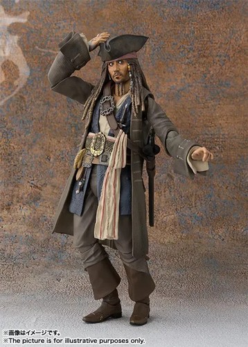 Fluch der Karibik Captain Jack Sparrow Figma Actionfigur Spielzeug in Schachtel - Bild 10 von 11