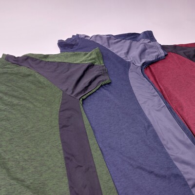 Real Essentials 3 Pack: Men s Short Sleeve Dry Fit Active Crew Neck T Shirt