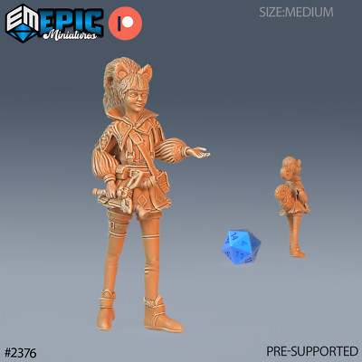 Squirrel Girl A | Epic Miniatures | RPG Wargaming 3D Printed Miniature