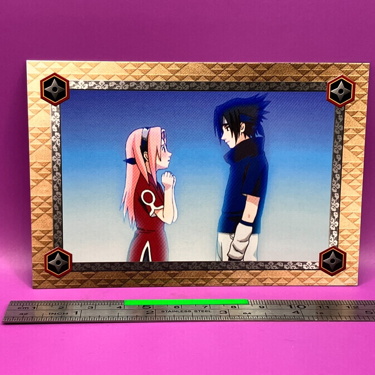 Sasuke Uchiha Sakura Haruno No.29 NARUTO Oversized Card ENSKY TCG