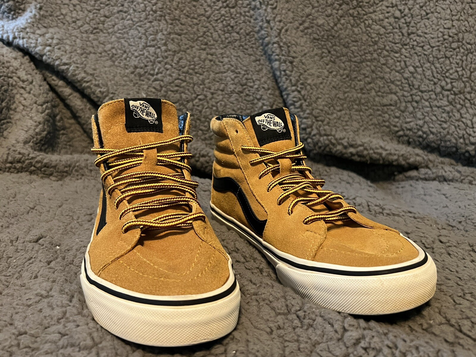 RARE VANS Sk8 Hi Wheat Suede Tan Skate Shoes Women’s … Gem