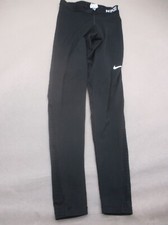 NIKE DRI-FIT PRO Size XS Womens Black Pull On Compression Workout Leggings 005