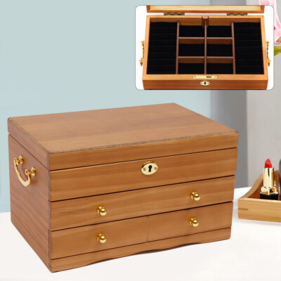 Schmuck-und Mit Spiegel Jewellery Box Dritter Stock Schmuckkästchen Box Geschenk
