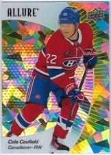 2023-24 Upper Deck Allure - Yellow Taxi #100 Cole Caufield NHL Hockey Canadiens