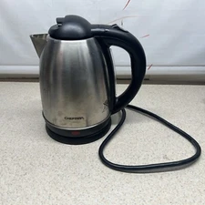 Chefman 1.7 Liter Fast Heating Electric Kettle RJ11-17 Stainless Steel TESTED
