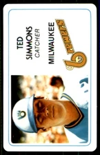 1981 PERMA-GRAPHIC SUPERSTAR CREDIT CARDS (125- PREFIX) #125-017 TED SIMMONS