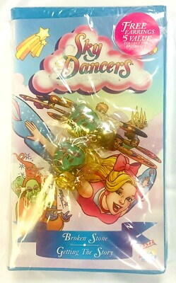 Sky Dancers (VHS, 1997) Animated Broken Stone/Getting the Story VERY RARE NEW 
