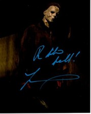 Tyler Mane Autographed 8x10 Halloween Michael Myers Photograph GREAT CONTENT