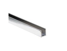 Aluminium Duschprofil U-Profil Wandprofil Dusche für Glas 6,8,10 mm Duschkabinen