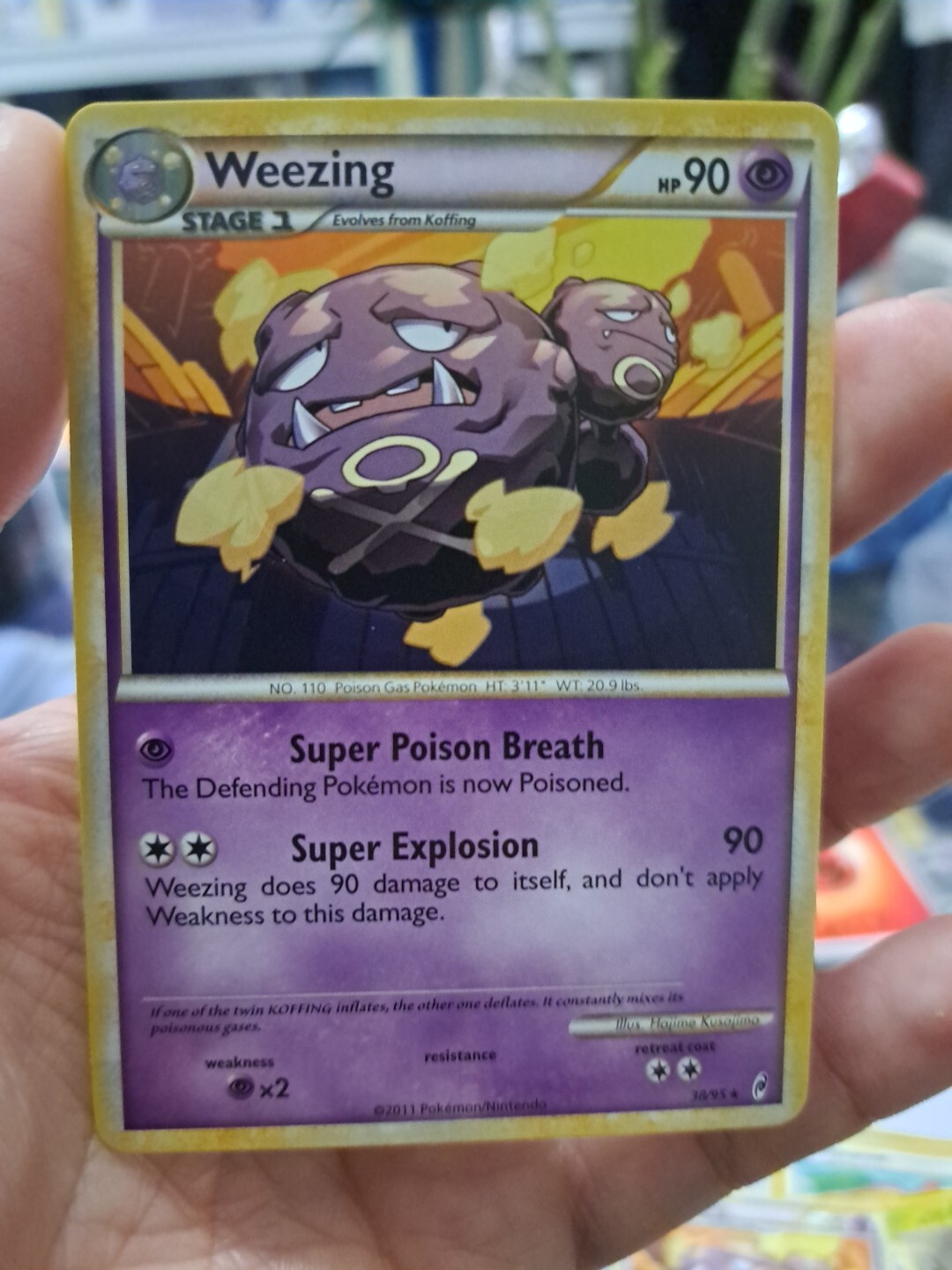 Pokemon Call Of Legends Weezing 38/95 Rare Card P4CK FRESH