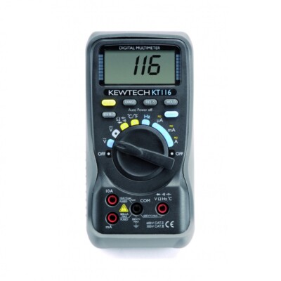 Kewtech KT116 Digital AC/DC Strom & Temperatur Multimeter - 600V