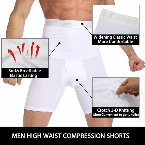 Faja Colombiana para Hombre High Waist Leg Control Boxer Briefs Body Shapewear - Picture 9 of 30