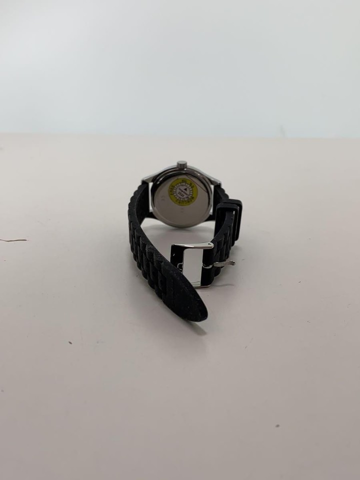 Coach Men's Watch Dead Battery Quartz Analog Grabber White Black SS