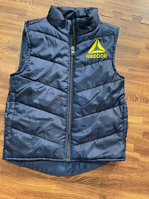 Reebok Kids Blue Padded Full Zip Outerwear Vest Size 2T