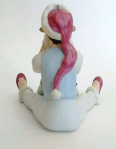 Vtg Hallmark Christmas Time Mime Ltd Edition Porcelain Keepsake Ornament Figure - Picture 5 of 7