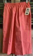 80s Act III Vintage NEW gaucho culottes Wide Leg Pants Sz 11/12 Coral Pink NOSWT