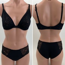 Victoria's Secret Body by Victoria Unlined Plunge Bra 32DD Shortie XS Black  NWT
