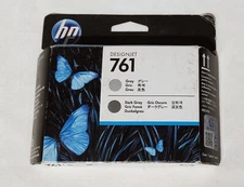 HP 761 Gray/Dark Gray Printhead CH647A  OEM Genuine Sealed.