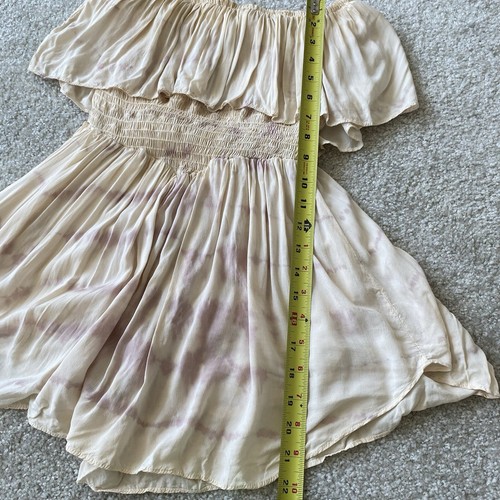 Blue Life Skort Dress Romper Womens Size Small Pink Tie Dye Strapless Boho - Picture 8 of 8