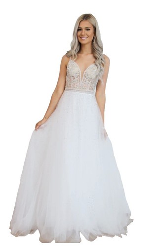 plus size lace top dress Plus Size Long Sleeves Bodycon V-Neck Lace Top Wedding Dress with Chiffon –  Ever-Pretty Plus main image 0