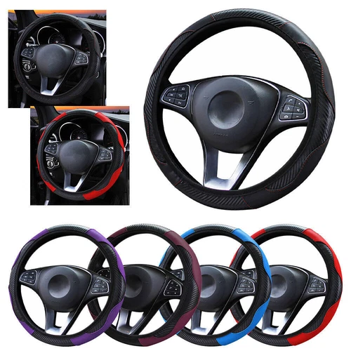 Auto Lenkradbezug Lenkradschoner Lenkradhülle Leder Ø 37-38/ 15" - Bild 3 von 12