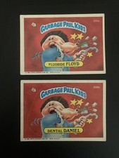 Topps Garbage Pail Kids Cards 1986 200a Fluoride Floyd  & 200b Dental Daniel GPK