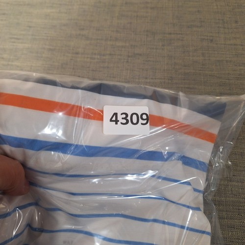 Callaway Golf Polo Mens XL Opti Dri Performance shirt blue white orange striped - Picture 6 of 6