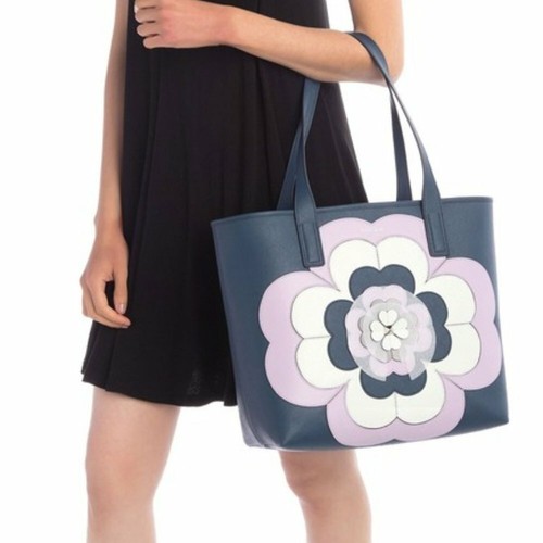 women's flower applique purse