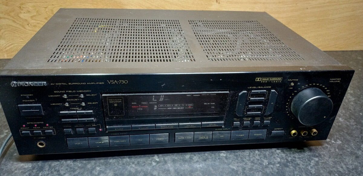 PIONEER VSA-730 PRO LOGIC AMPLIFIER - NO SOUND - FOR PARTS | eBay