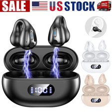 Bluetooth 5.3 Wireless Earbuds Ear Clip Bone Conduction Headphones Sport Headset