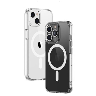 MagSafe Case Handy Hülle Transparent Weiß für iPhone 17 Pro 16 15 14 13 12 11 XS