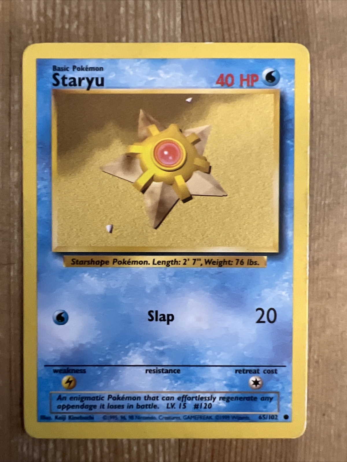 STARYU 65/102 Common Base Set WOTC 1999 Pokemon - MP