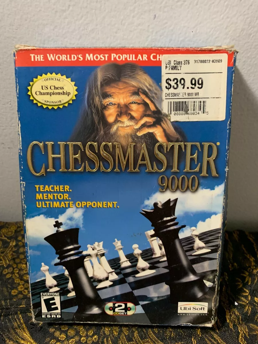 Chessmaster 9000 PC CD Rom Two Disc Ubi Soft Jewel Case Edition