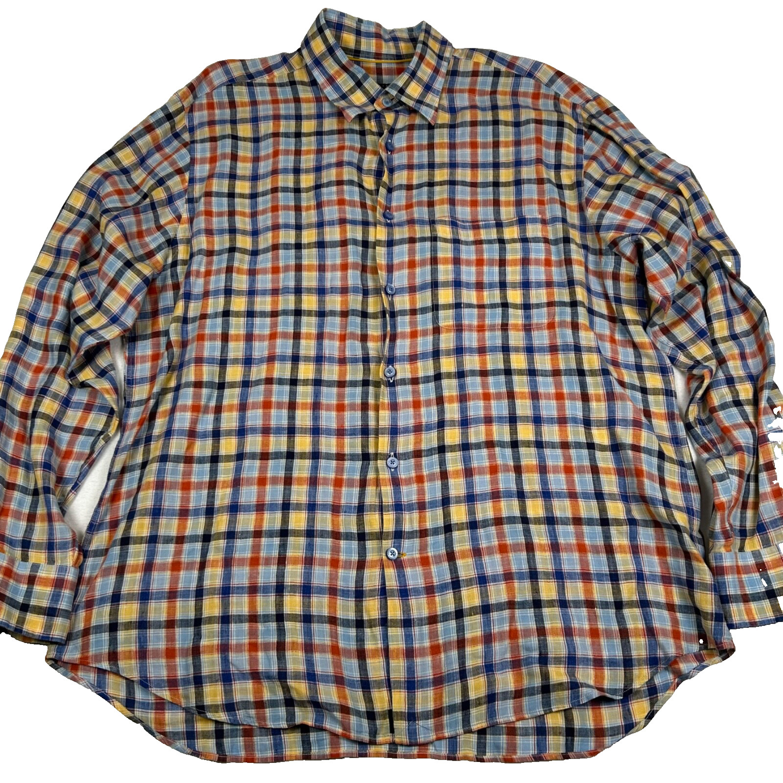 Robert Talbott Men's Multicolored Checkered 100% … - image 2