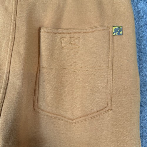 Vintage Clench Jeans Sweatpants Mens XL Orange Baggy HipHop Skater Carpenter Y2K - Picture 12 of 14