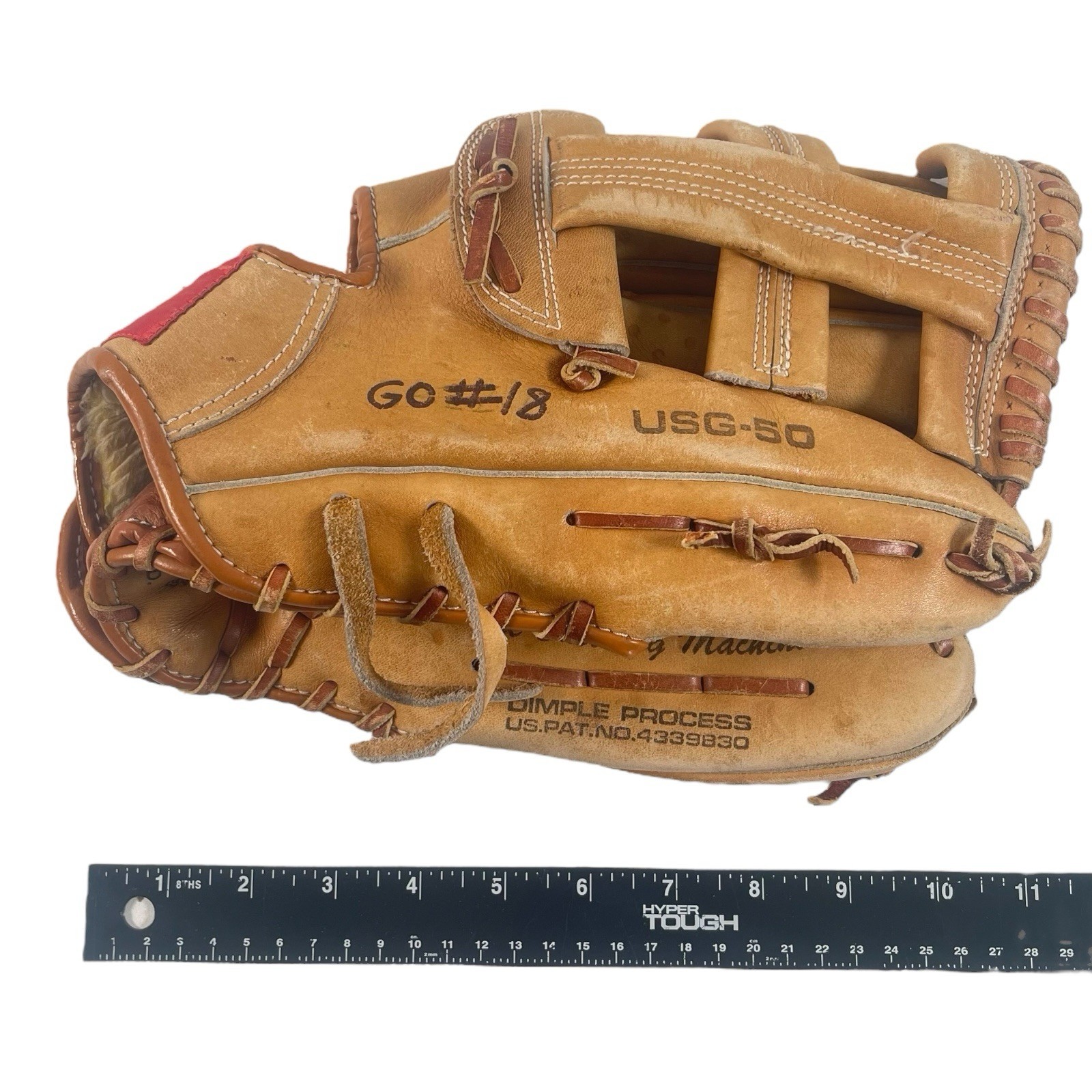 U&S USG-50 Catching Machine SSK Sasaki Dimpled RHT Leather Baseball ...