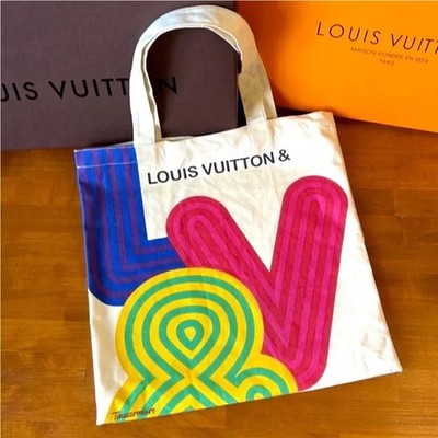 Louis Vuitton City Guide Exhibition Limited Tote Canvas Bag 2022