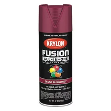 Krylon K02704007 Rust Preventative Spray Paint, Burgundy, Gloss, Solvent, 12 Oz