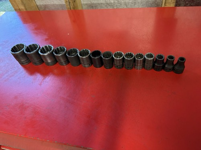 #ad Snap on 15pc. 1 2dr. 12pt. GSW Series Socket Set 3 8quot; To 1 5 16 $175.00