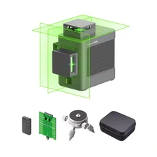 50 Ft. 3-Plane Laser Level 3 X 360° Self Leveling 12 Cross-Line Alignment Levele