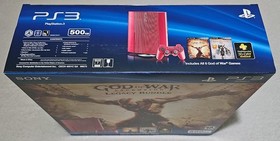 Sony PlayStation 3 PS3 Super Slim God of War Ascension Red Limited Edition - New